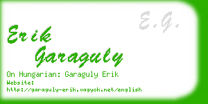 erik garaguly business card